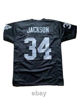 Bo Jackson Autographed Custom Raiders Jersey. Beckett Witnessed