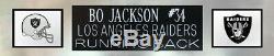 Bo Jackson Autographed & Framed White Raiders Jersey Auto Beckett COA D17