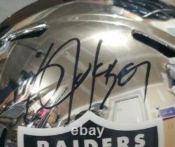 Bo Jackson Autographed Full Size Chrome Raiders Riddell Helmet BAS COA
