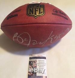 Bo Jackson Autographed Full Size THE DUKE Authentic NFL Football JSA COA