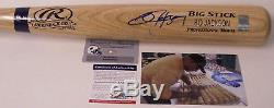Bo Jackson Autographed Hand Signed Adirondack Pro Wood Baseball Bat Psa/dna