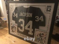 Bo Jackson Autographed Jersey Professionally Framed Oakland Raiders COA Included
