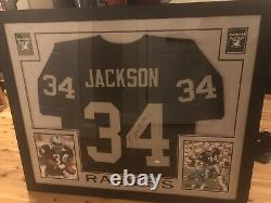 Bo Jackson Autographed Jersey Professionally Framed Oakland Raiders COA Included