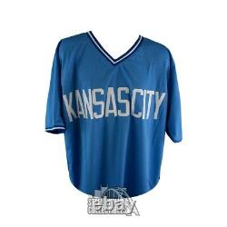 Bo Jackson Autographed Kansas City Royals Custom Baseball Jersey BAS COA (B)