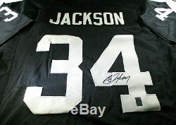Bo Jackson / Autographed Oakland Raiders Black Custom Football Jersey / Bo Holo
