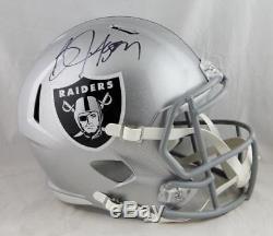 Bo Jackson Autographed Oakland Raiders F/S Speed Helmet- Beckett Authenticated