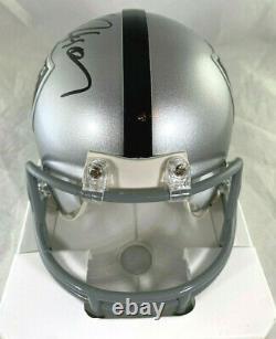 Bo Jackson / Autographed Oakland Raiders Logo Riddell Mini Helmet / Player Holo