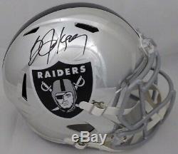 Bo Jackson Autographed Raiders Chrome Full Size Speed Helmet Beckett 147967