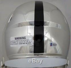 Bo Jackson Autographed Raiders Chrome Full Size Speed Helmet Beckett 147967