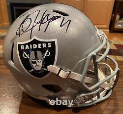 Bo Jackson Autographed Raiders Full Size Speed Helmet Witness Beckett