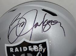 Bo Jackson Autographed Raiders Full Size Speed Replica Helmet Beckett 163500