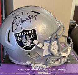Bo Jackson Autographed Raiders Full Size Speed Replica Helmet Beckett Wc75108