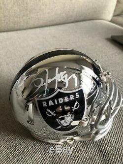 Bo Jackson Autographed Raiders Mini Helmet Beckett Witnessed