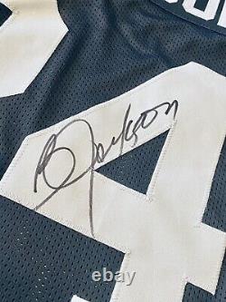 Bo Jackson Autographed SIGNED Custom Black Jersey Beckett Witnessed Authentic