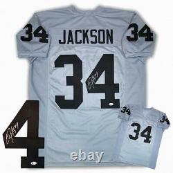 Bo Jackson Autographed SIGNED Jersey Gray Beckett Authentic