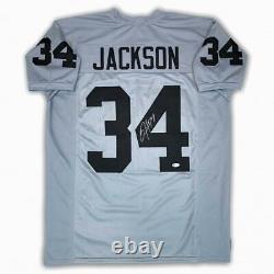 Bo Jackson Autographed SIGNED Jersey Gray Beckett Authentic