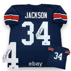 Bo Jackson Autographed SIGNED Jersey Navy Beckett Authenticated
