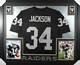 Bo Jackson Autographed/Signed Atlanta Falcons Framed Black XL Jersey JSA 31066