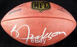 Bo Jackson Autographed Signed NFL Leather Football Raiders Beckett 125133