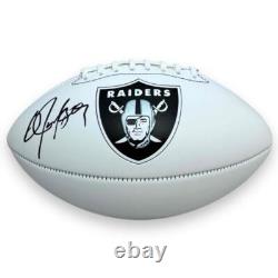 Bo Jackson Autographed Signed Oakland Raiders Logo Football Beckett
