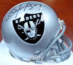 Bo Jackson Autographed Signed Oakland Raiders Mini Helmet Beckett 113786