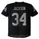 Bo Jackson Autographed/Signed Pro Style Black XL Jersey BAS 12417