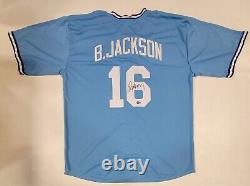 Bo Jackson Autographed Signed Pro Style Custom XL Jersey Beckett Qr Coa