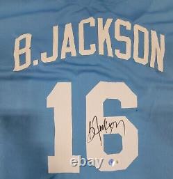 Bo Jackson Autographed Signed Pro Style Custom XL Jersey Beckett Qr Coa