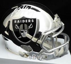 Bo Jackson Autographed Signed Raiders Chrome Speed Mini Helmet Beckett 136196