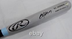 Bo Jackson Autographed Signed Rawlings Bat Royals (Smudged) Beckett QR #WS88089