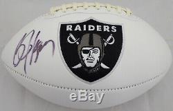 Bo Jackson Autographed Signed White Logo Football Oakland Raiders Psa/dna 72370
