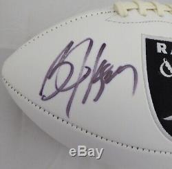 Bo Jackson Autographed Signed White Logo Football Oakland Raiders Psa/dna 72370