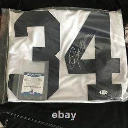 Bo Jackson Autographed White Raiders Jersey Witnessed By Beckett Authentication