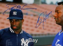 Bo Jackson & Deion Sanders Autographed 16x20 NY & KC Photo- JSA W Auth Blue Top