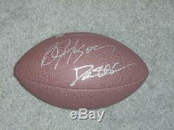 Bo Jackson & Deion Sanders Duel Signed Football with player holograms