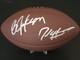 Bo Jackson, Deion Sanders autographed signed football, player holographic auth