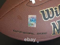Bo Jackson, Deion Sanders autographed signed football, player holographic auth