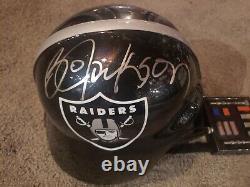 Bo Jackson Full Size Custom Darth Vader Helmet Signed Autographed Jsa Coa Raider