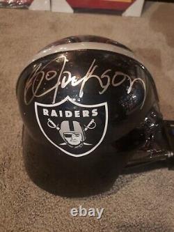 Bo Jackson Full Size Custom Darth Vader Helmet Signed Autographed Jsa Coa Raider