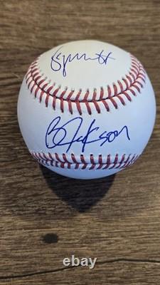 Bo Jackson George Brett signed Autographed baseball Fanatics coa