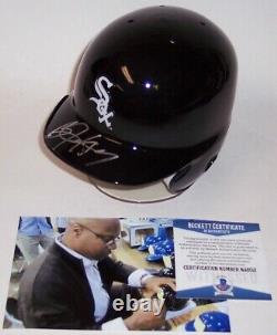 Bo Jackson Hand Signed Riddell White Sox Mini Batting Helmet Bas Beckett Itp