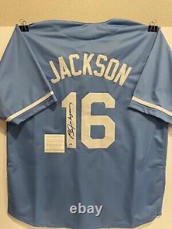 Bo Jackson Kansas City Royals Signed Autographed Custom Jersey with ACA COA