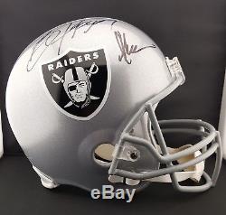 Bo Jackson & Marcus Allen Autographed Signed Raiders Full Size Helmet PSA