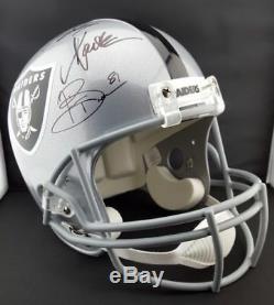 Bo Jackson Marcus Allen Tim Brown Autographed Signed Raiders F/S Helmet PSA