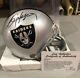 Bo Jackson NFL Oakland Raiders Autographed Mini Helmet Leaf Cert