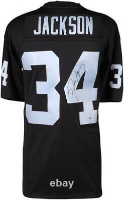 Bo Jackson Oakland Raiders Autographed Black Mitchell & Ness Replica Jersey
