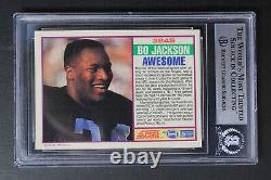 Bo Jackson Oakland Raiders Autographed Signed 1989 Score #384S BAS BO KNOWS