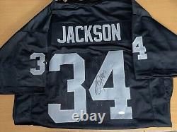 Bo Jackson Oakland Raiders Signed Autographed Custom Jersey JSA COA