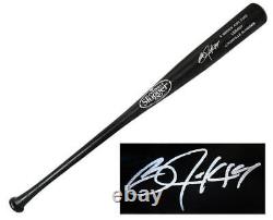 Bo Jackson ROYALS Signed Louisville Slugger Legacy Black Baseball Bat- SS COA