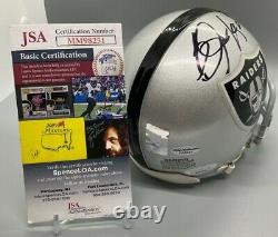 Bo Jackson Raiders Signed Autographed Mini Helmet JSA & BO Authenticated